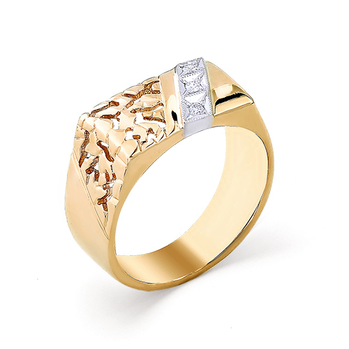 Кольцо, золото, бриллиант, 1-104-606